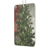 Weihnachten Party Grüne Bäume Rote Silberschneeflo Autolufterfrischer (Links)