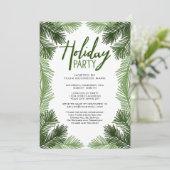 Weihnachten Party Rustikale Branchentour Einladung (Stehend Vorderseite)