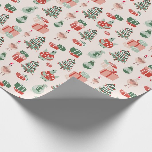 Weihnachten Party Typ Geschenkpapier (Ecke)