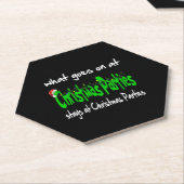Weihnachten-Party Untersetzer (angewinkelt)