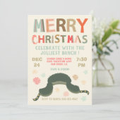 Weihnachten Party Urlaub Eddie's Hat Holiday Party Einladung (Stehend Vorderseite)