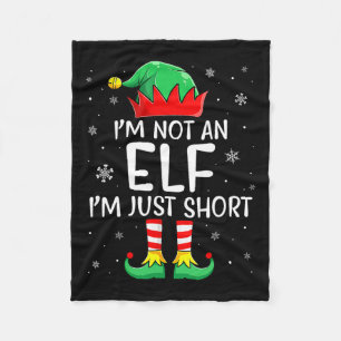 Weihnachten passt Familie bin ich kein Elf Ich bin Fleecedecke