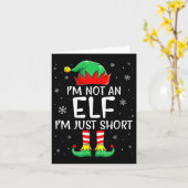 Weihnachten passt Familie bin ich kein Elf Ich bin Karte (Gelbe Blume)