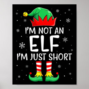 Weihnachten passt Familie bin ich kein Elf Ich bin Poster