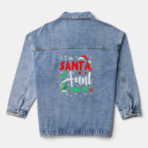 Weihnachten passt Familie Lieber Weihnachtsmann me Jeansjacke