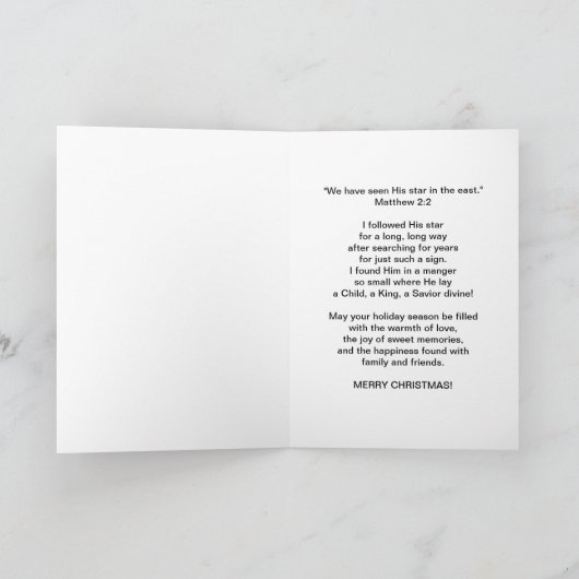 Weihnachten, Pastor, Religiös, Geburt, Karte (Innenseite)