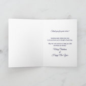 Weihnachten, Patriotisch, Roter Kardinal, Flagge,  Feiertagskarte (Innenseite)