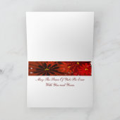 Weihnachten Peace - Poinsettia (Innenseite)