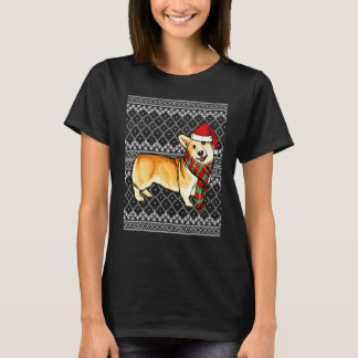 Weihnachten Pembroke Welsh Corgi Weihnachtsmann Hu T-Shirt