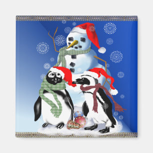 Weihnachten Penquin und Schneemann-Magneten Magnet