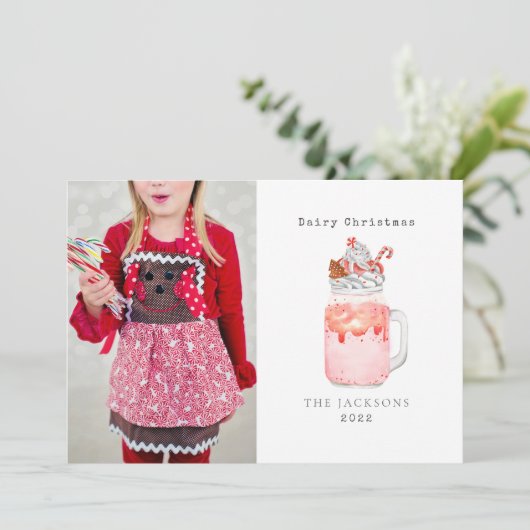 Weihnachten Peppermint Candy Cane Milkshake (Stehend Vorderseite)