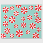 Weihnachten | Peppermint Candy Holiday Geschenkpapier (Flach)