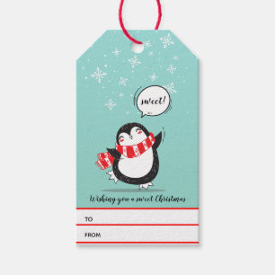 Weihnachten Peppermint Penguin Holiday Geschenkanhänger