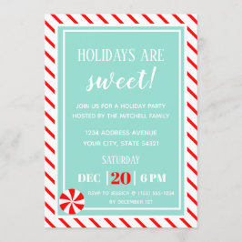Weihnachten | Peppermint Weihnachts-Party Einladung