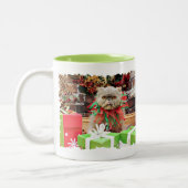 Weihnachten - persische Katze - Morrison Zweifarbige Tasse (Links)