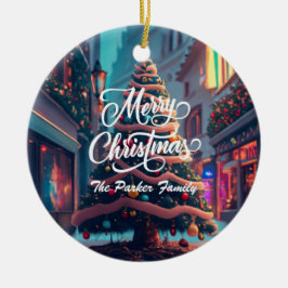 Weihnachten personalisieren keramik ornament