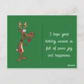 Weihnachten Personalisiert 4 Familienfoto-Karte Postkarte (Rückseite)