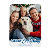 Weihnachten Personalisiert Modernes Foto Magnet (Vertikal)