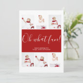 Weihnachten Personalisiert Oh, was Spaß Foto Colla (Stehend Vorderseite)