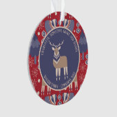Weihnachten Personalisiert skandinavisch Ornament (Vorderseite)