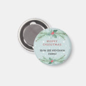 Weihnachten, Personalisiert, Spruce, Mistel Magnet (Vorderseite/Rückseite)
