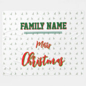 Weihnachten, personalisiert, Wirbel, Fleece & Sher (Vorderseite (Horizontal))