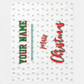 Weihnachten, personalisiert, Wirbel, Fleece & Sher (Vorderseite)