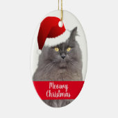 Weihnachten Personalisierte Hauskatze Keramik Ornament (Rechts)