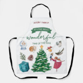 Weihnachten Personalisierte Niedliche Illustration Schürze (Vorderseite)