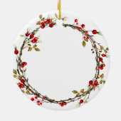 Weihnachten Personalisierte Taufkirche Keramik Ornament (Hinten)