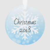 Weihnachten Personalisierte Weihnachtsschmuck Ornament (Rückseite)