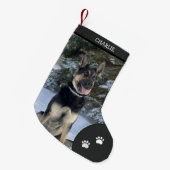 Weihnachten Personalisierten Haustier Hund Foto Sc Kleiner Weihnachtsstrumpf (Vorderansicht (hängend))