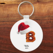 Weihnachten Personalisierter Brief Name Schlüsselanhänger (Vorderseite)