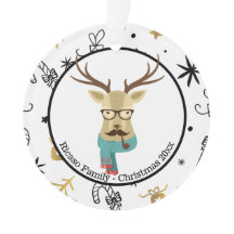 Weihnachten Personalisierter Hipster Hirsch