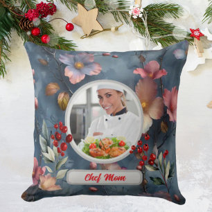 Weihnachten Personalisierter Koch Mama Foto Kissen