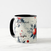 Weihnachten - Personalisierter Name Tasse (Vorderseite Links)