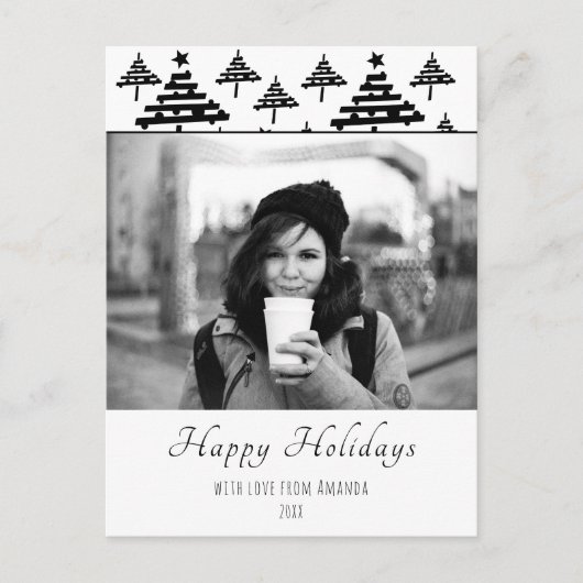 Weihnachten Personalisierter Urlaub Fotokarte (Vorderseite)