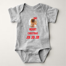 Weihnachten personalisiertes Baby Jersey Bodysuit