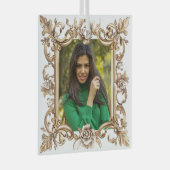 Weihnachten Personalisiertes Foto Glasdekoration Ornament Aus Glas (Vorderseite Rechts)