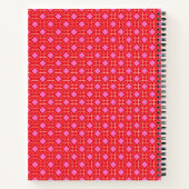 Weihnachten Personalisiertes Retro-Rotes Rezept fü Notizblock (Rückseite)