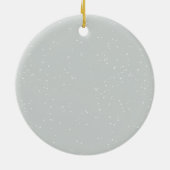 Weihnachten Personalisiertes Waldland Winterhirsch Keramik Ornament (Hinten)