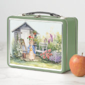 Weihnachten Peter der Rabbit Garden Shed Metall Brotdose (Beispiel)