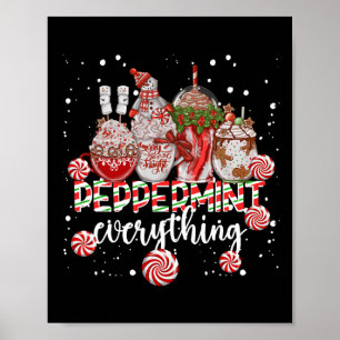 Weihnachten Pfefferminz Alles Kaffee Schokolade M Poster