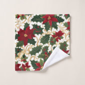 Weihnachten Pflanze Handtuchhandtuch Set (Waschlappen)