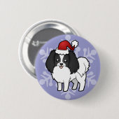 Weihnachten Phalene / Japanisches Kinn Button (Vorne & Hinten)