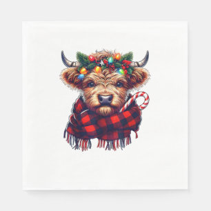 Weihnachten phantastische Hochlandkuhweihe Serviette