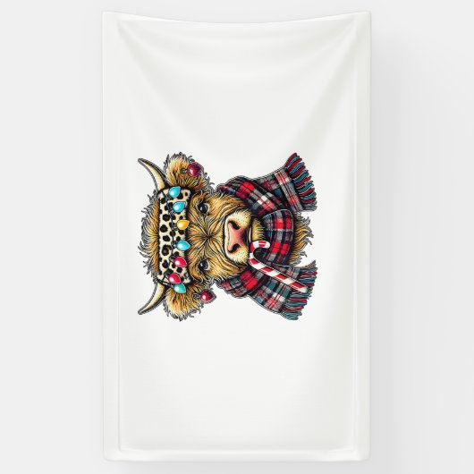 Weihnachten phantastische Weihnachtskuh _1 Banner (Vertikal)