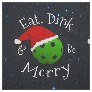 Weihnachten Pickleball Sprichwort essen Dink und s Stoff