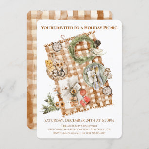 Weihnachten - Picknick - Einladung