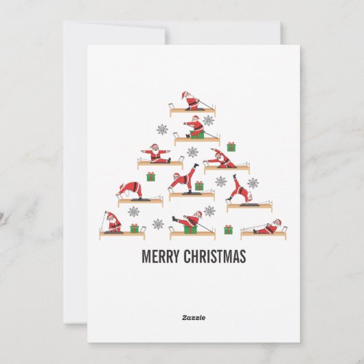 Weihnachten Pilates Santa Reformer (Rückseite)